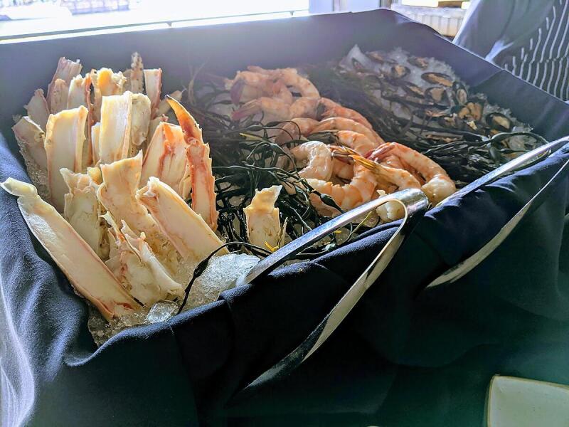 Seafood catering done by Alley Cat Oyster Bar